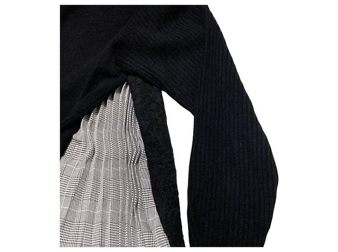 Autre Marque Top de punto plisado GRACE CONTINENTAL Negro - vista 5