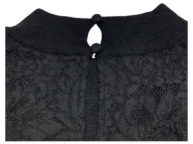 Autre Marque Top de punto plisado GRACE CONTINENTAL Negro - vista 7