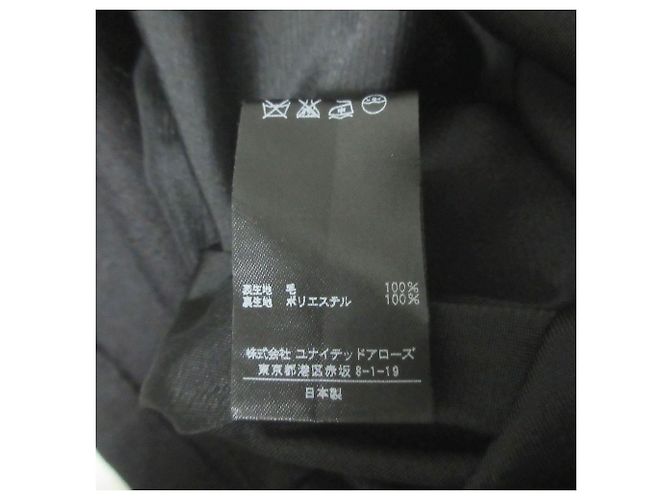 Autre Marque United Arrows Wollkleid Schwarz - Ansicht 6