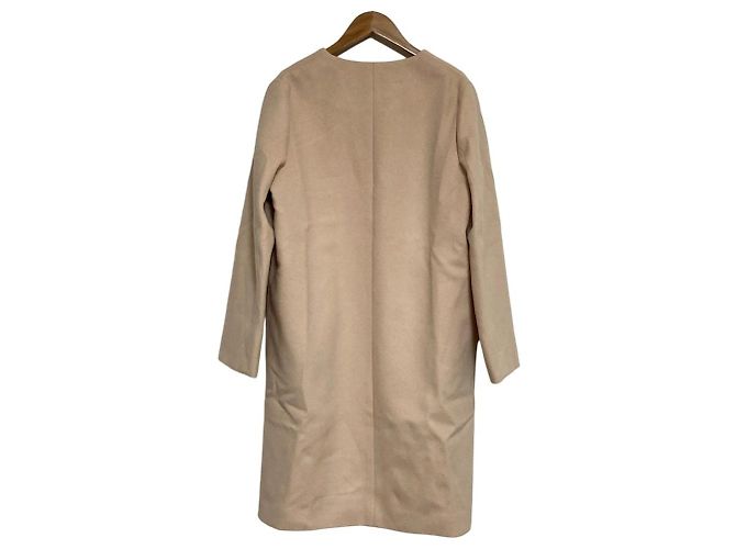 Autre Marque Abrigo largo sin cuello INED Beige - vista 2