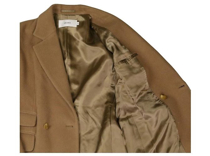 Autre Marque Abrigo largo de lana cruzado JANE SMITH Beige Camello - vista 5