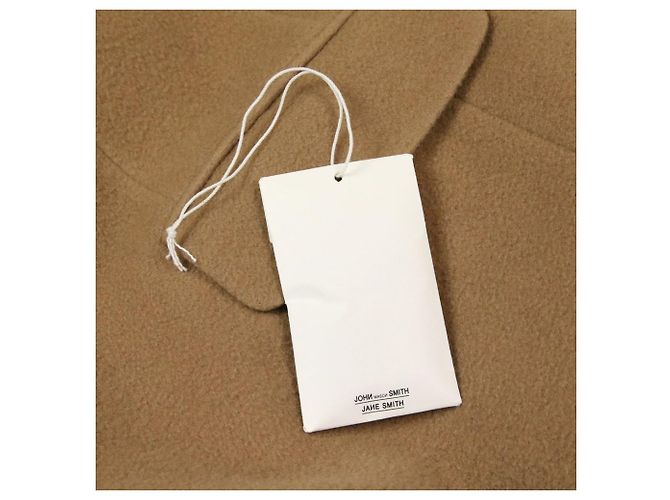 Autre Marque Abrigo largo de lana cruzado JANE SMITH Beige Camello - vista 8