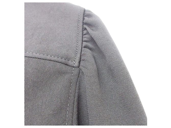 Autre Marque Sandro Kleid mit gerafftem Kragen Schwarz - Ansicht 3