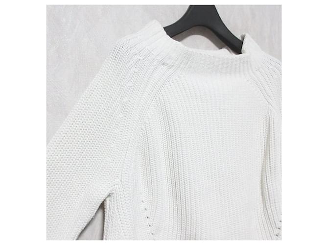 Autre Marque DEMYLEE Strickpullover aus Baumwolle Weiß - Ansicht 3