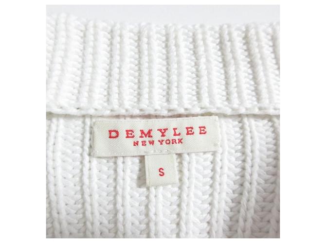 Autre Marque DEMYLEE Strickpullover aus Baumwolle Weiß - Ansicht 4