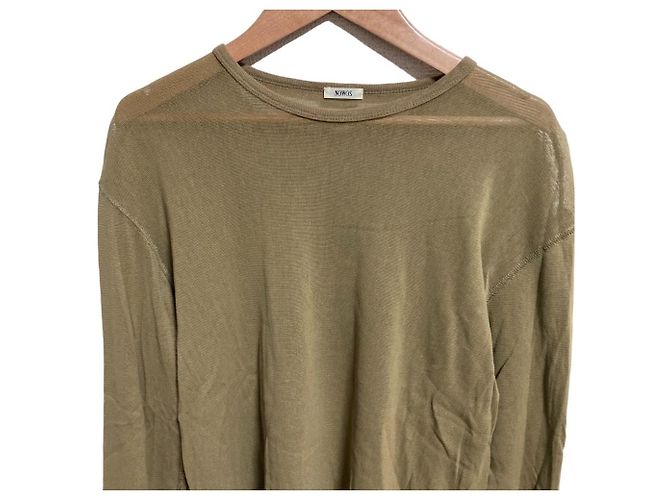 Autre Marque NOWOS Langarm-T-Shirt Strickware Beige - Ansicht 4
