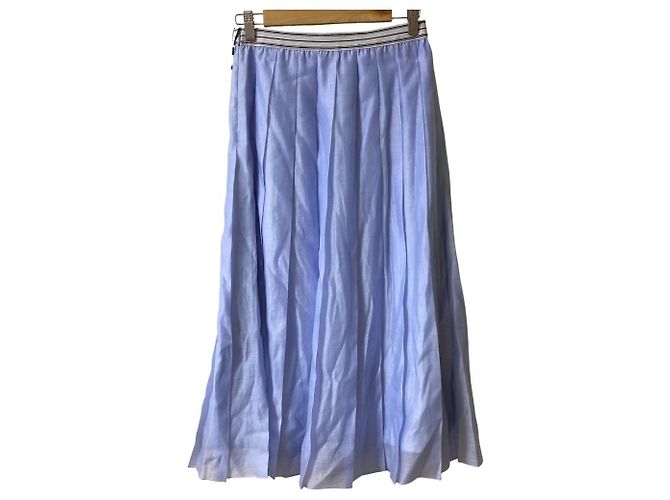 Autre Marque Falda plisada transparente Diagram Mat Azul - vista 2