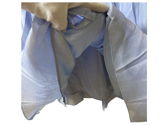 Autre Marque Falda plisada transparente Diagram Mat Azul - vista 5