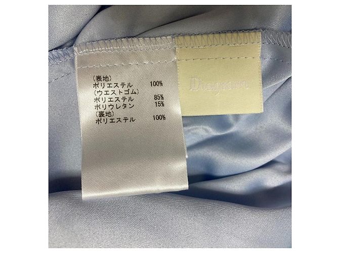 Autre Marque Falda plisada transparente Diagram Mat Azul - vista 6