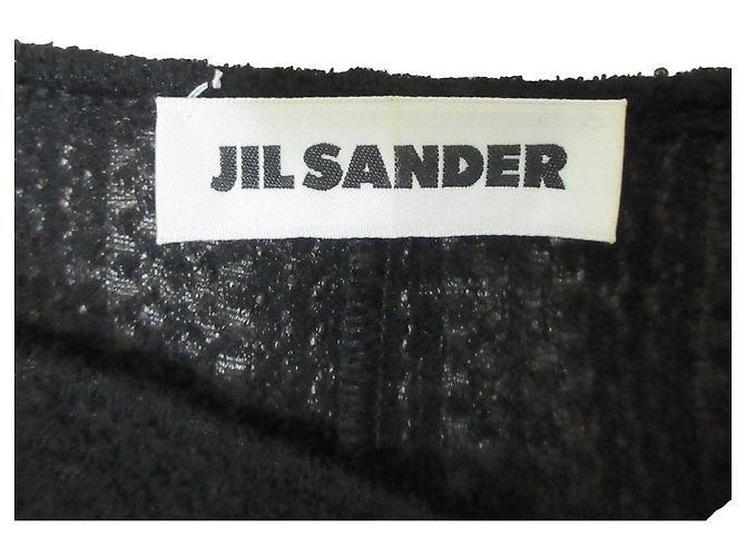 Jil Sander Strick-Maxikleid Schwarz - Ansicht 3