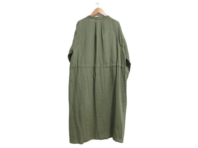 Autre Marque Leinen-Hemdkleid Y's for living Grün Khaki - Ansicht 2