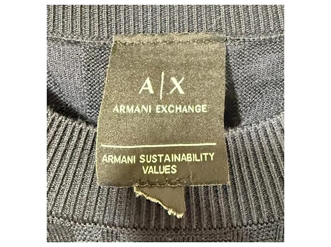 Armani Exchange Strickpullover Blau Marineblau - Ansicht 4