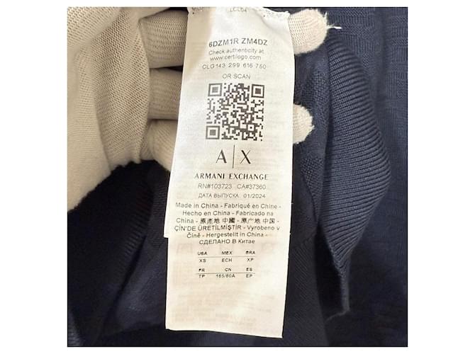 Armani Exchange Strickpullover Blau Marineblau - Ansicht 5