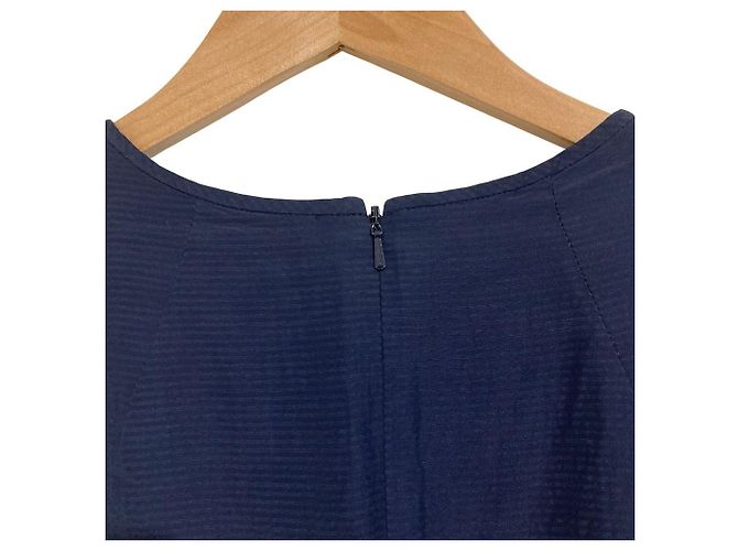 Vestido Max Mara de mezcla de lino S Azul Azul marino - vista 4