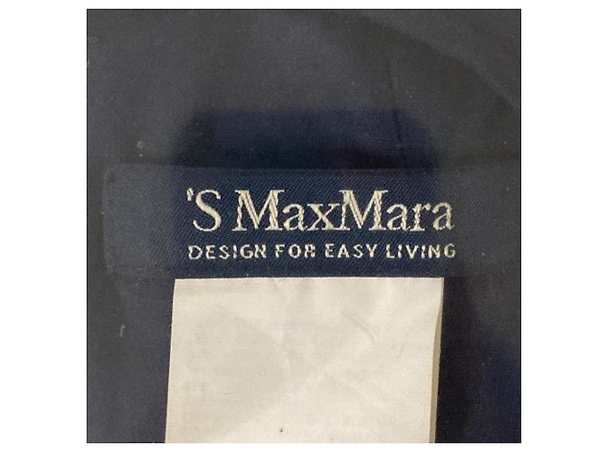 Vestido Max Mara de mezcla de lino S Azul Azul marino - vista 6