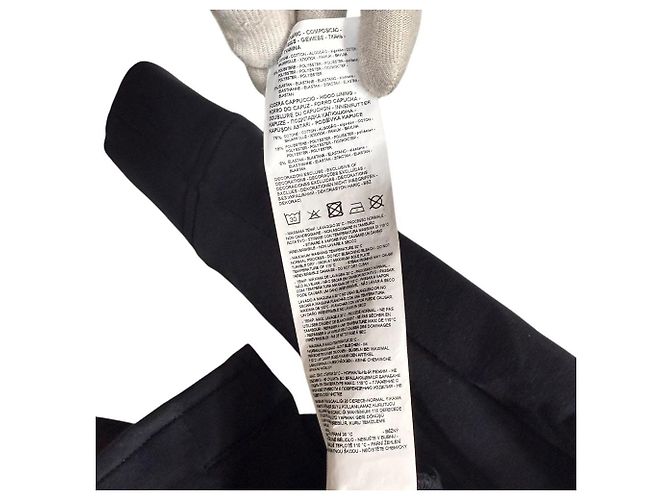 Sudadera con capucha de Double Jersey con logo EA grabado Emporio Armani Azul Azul marino - vista 9