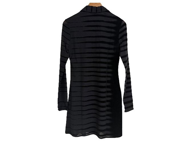 Autre Marque Diesel D-SHIRTY-C2 Mesh-Kleid Schwarz - Ansicht 2
