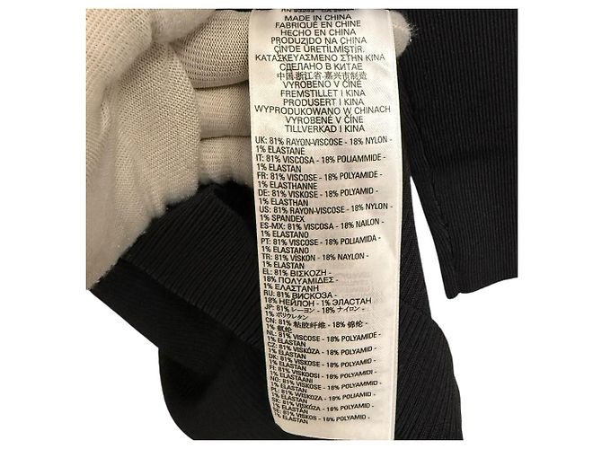 Autre Marque Diesel M-NASHVILLE Strickkleid Schwarz - Ansicht 9