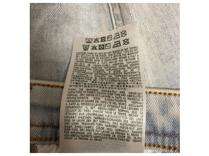 Autre Marque Diesel DE-GINNY Denim Shorts Blau Hellblau - Ansicht 10