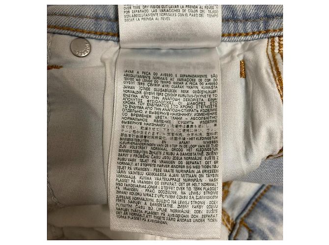 Autre Marque Diesel DE-GINNY Denim Shorts Blau Hellblau - Ansicht 11