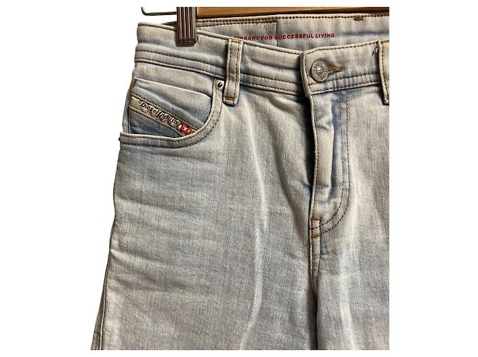 Autre Marque Diesel DE-GINNY Denim Shorts Blau Hellblau - Ansicht 2