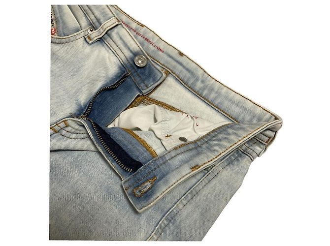 Autre Marque Diesel DE-GINNY Denim Shorts Blau Hellblau - Ansicht 5