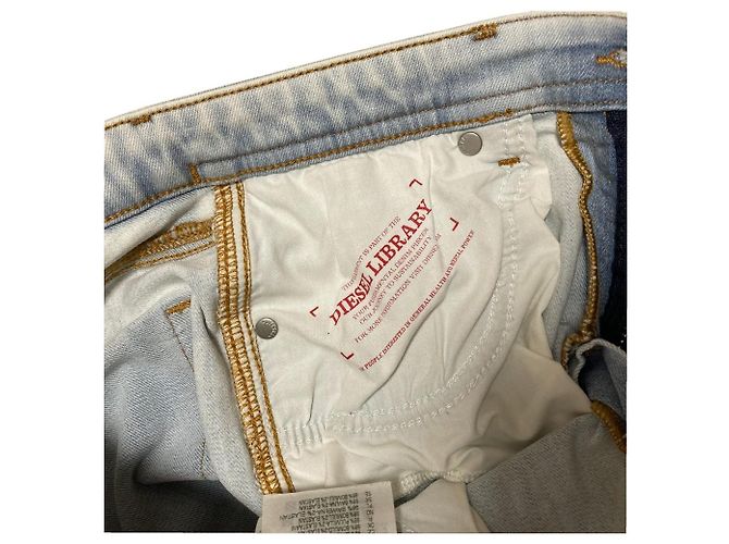 Autre Marque Diesel DE-GINNY Denim Shorts Blau Hellblau - Ansicht 6