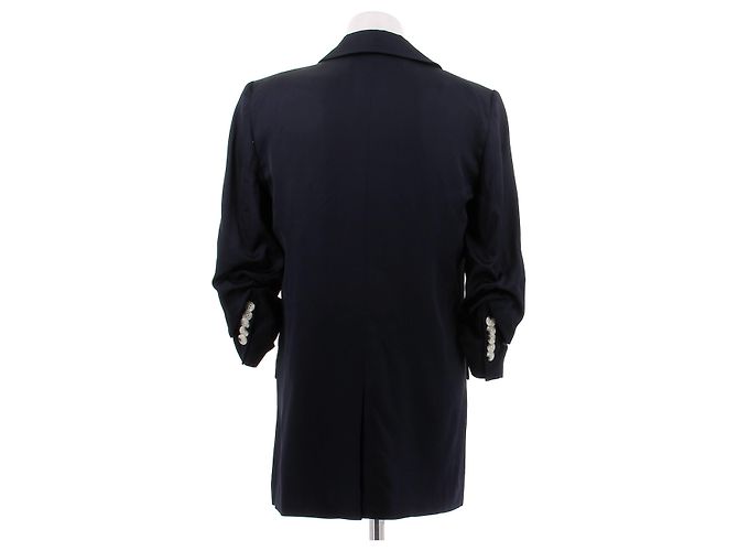 Veronica Beard Jacke Marineblau Viscose Größe 2 - Ansicht 2