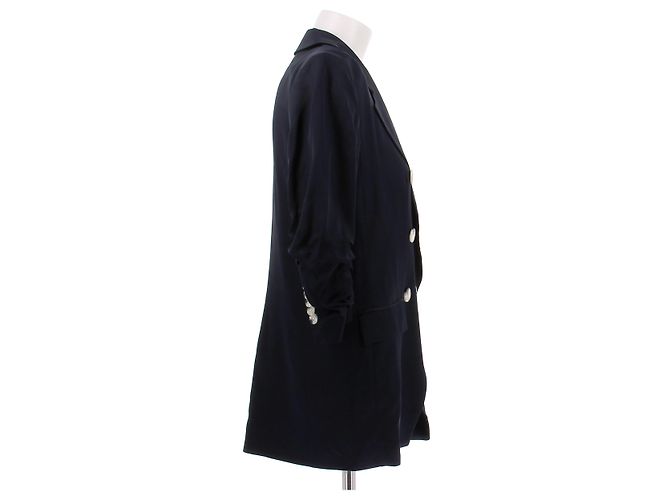 Veronica Beard Jacke Marineblau Viscose Größe 2 - Ansicht 3