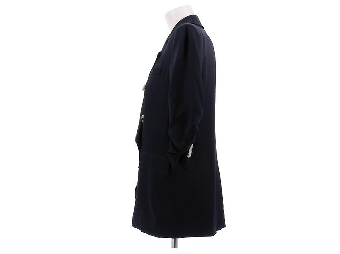 Veronica Beard Jacke Marineblau Viscose Größe 2 - Ansicht 4