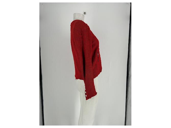 Chaqueta roja de algodón Iro - vista 3