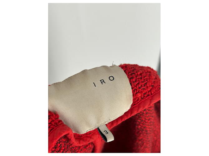 Chaqueta roja de algodón Iro - vista 5
