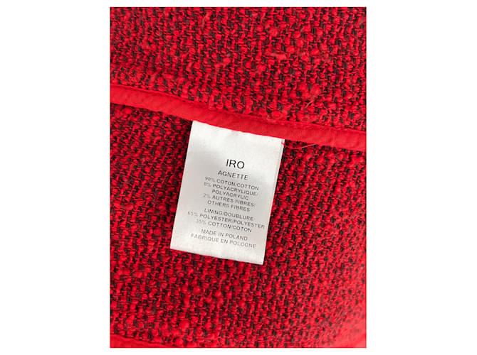 Chaqueta roja de algodón Iro - vista 6