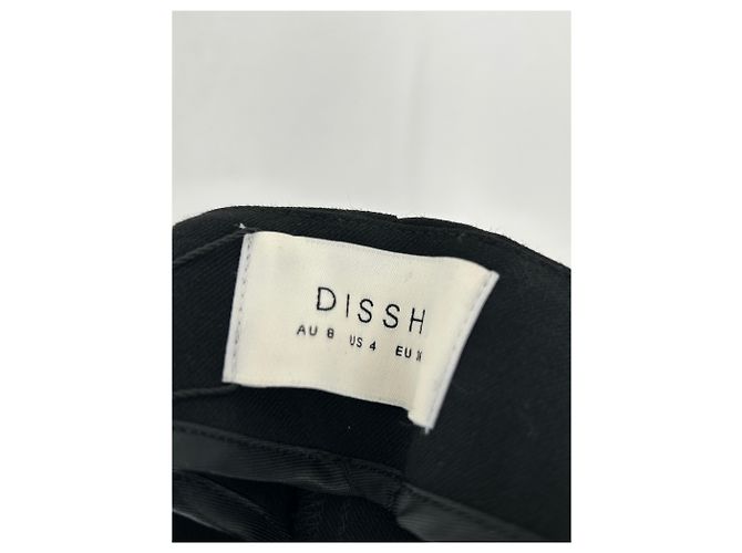 Autre Marque Weite schwarze Hose, abgerundet - Ansicht 4