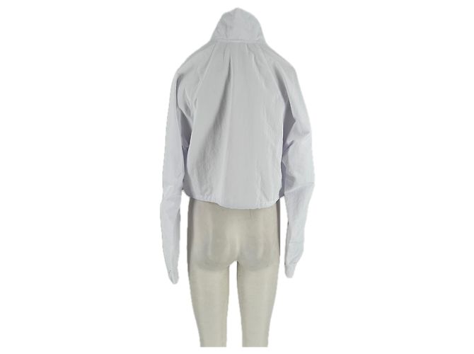 Yves Salomon Giacca cropped sport bianca Bianco - vista 2