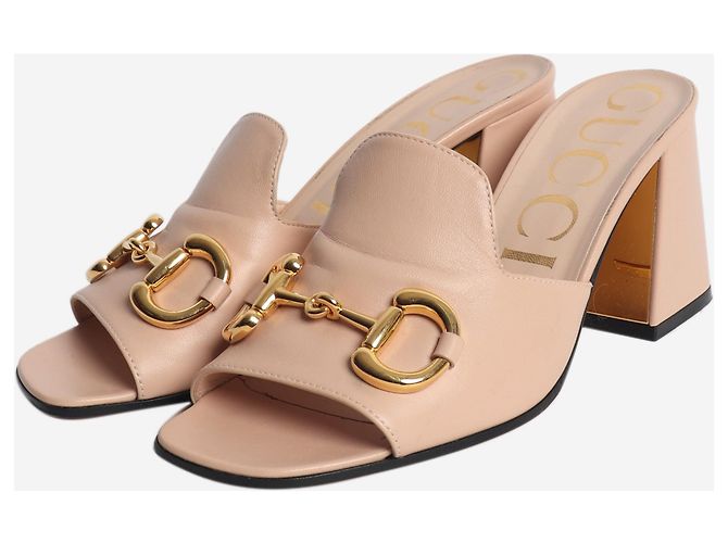 Gucci Rosa Mules mit Pferdebit - size EU 37.5 (UK 4.5) Pink - Ansicht 2