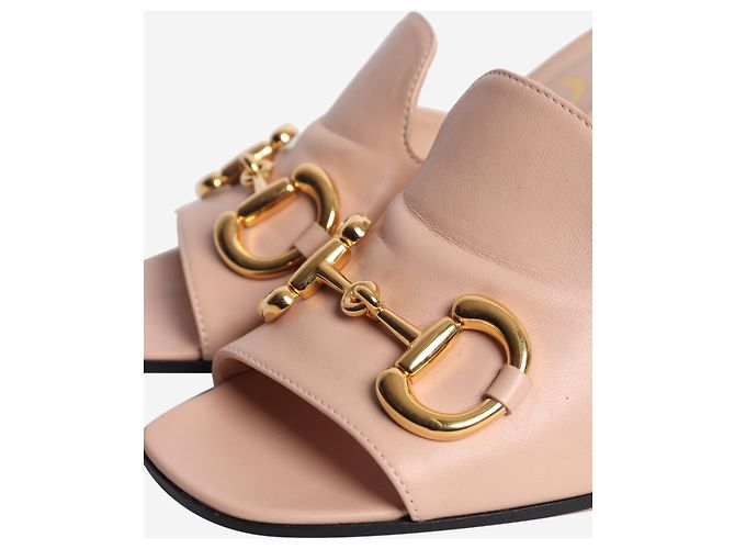 Gucci Rosa Mules mit Pferdebit - size EU 37.5 (UK 4.5) Pink - Ansicht 4