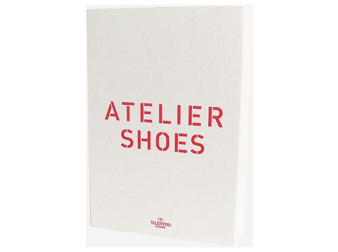 Valentino Ciabatte ricamate Cream Atelier - size EU 40 (UK 7) Crudo - vista 6