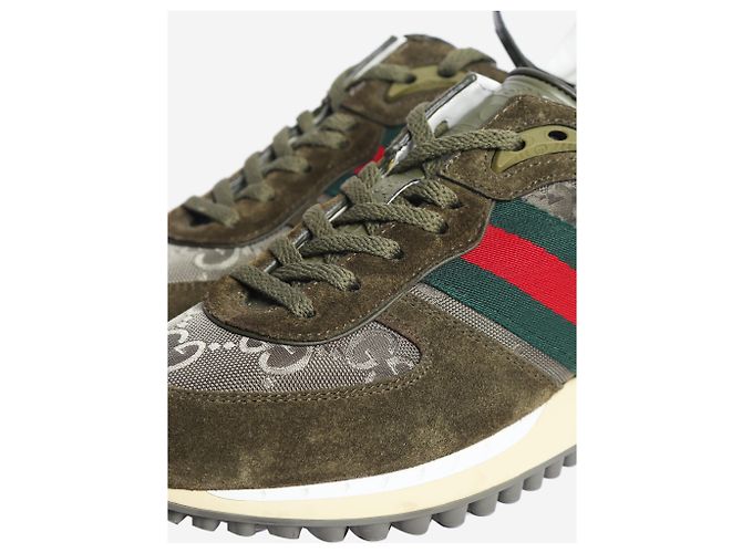 Gucci Olive Re-Motion Sneaker - Größe EU 35.5 Grün - Ansicht 5