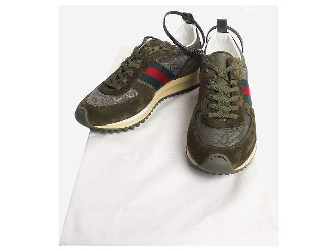 Gucci Olive Re-Motion Sneaker - Größe EU 35.5 Grün - Ansicht 7