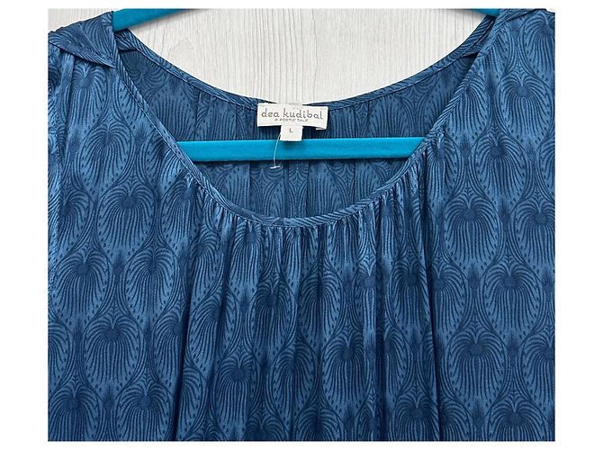 Autre Marque Vestido sin mangas estampado azul Dea Kudibal - vista 4