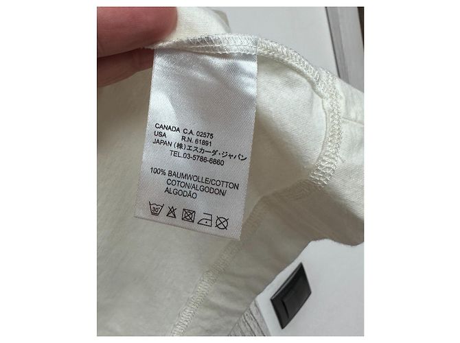 Autre Marque Camiseta Escada Sport de algodón blanco con detalle de cinta azul - vista 5