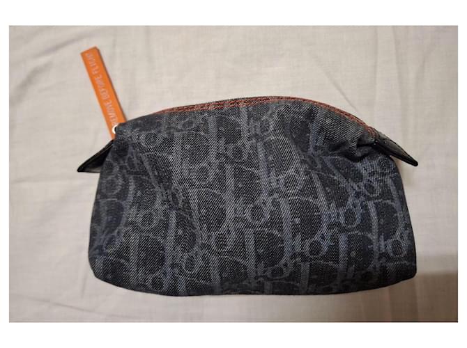 Dior Pochette Monogram in Denim Blu - vista 10