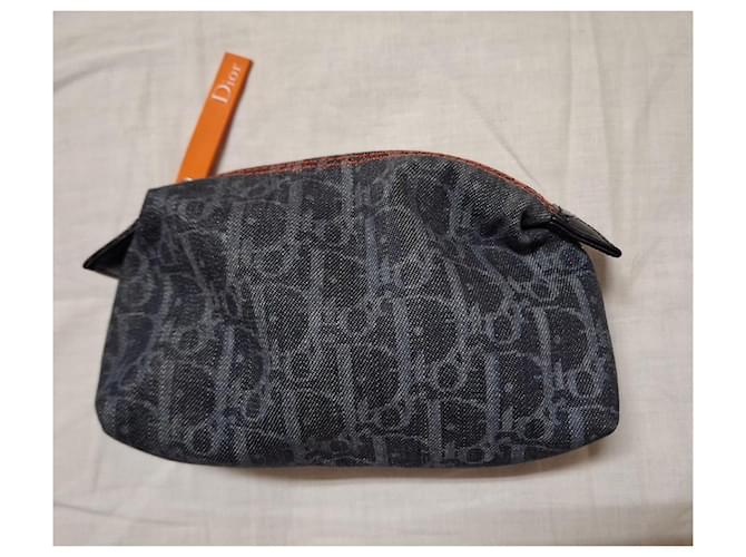 Dior Pochette Monogram in Denim Blu - vista 11
