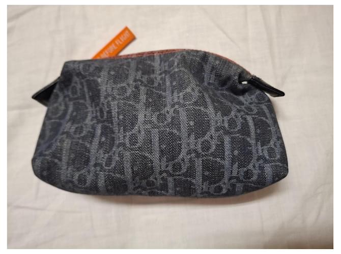 Dior Pochette Monogram in Denim Blu - vista 8