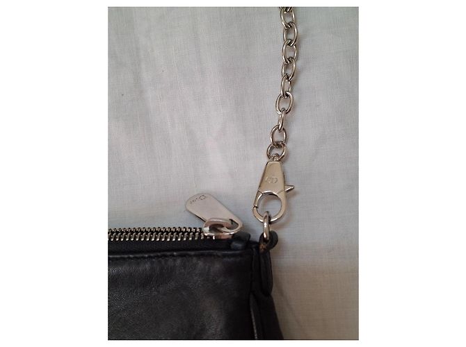 Pochette Dior in pelle nera Nero - vista 11