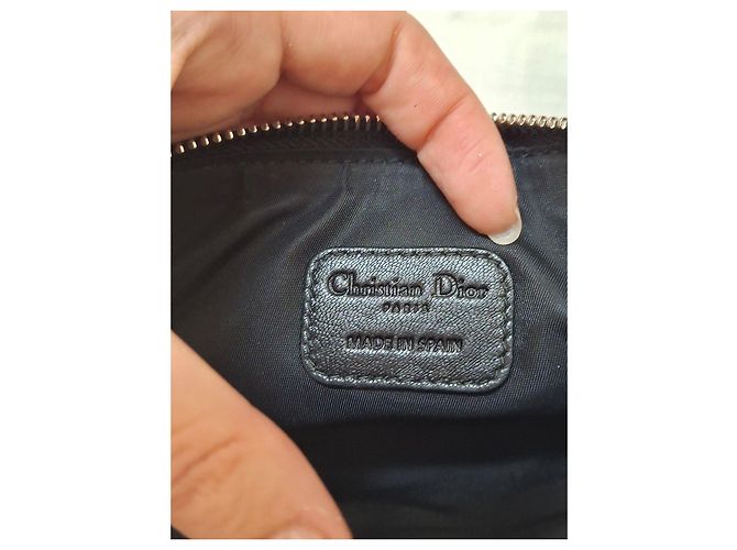 Pochette Dior in pelle nera Nero - vista 2