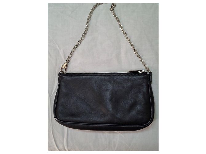 Pochette Dior in pelle nera Nero - vista 7