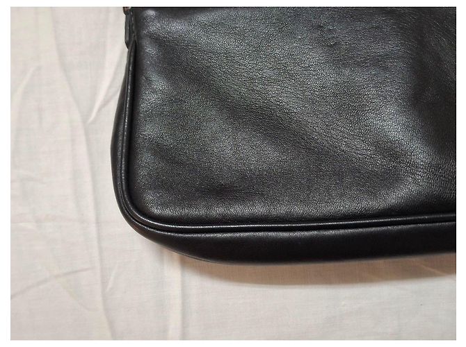 Pochette Dior in pelle nera Nero - vista 8