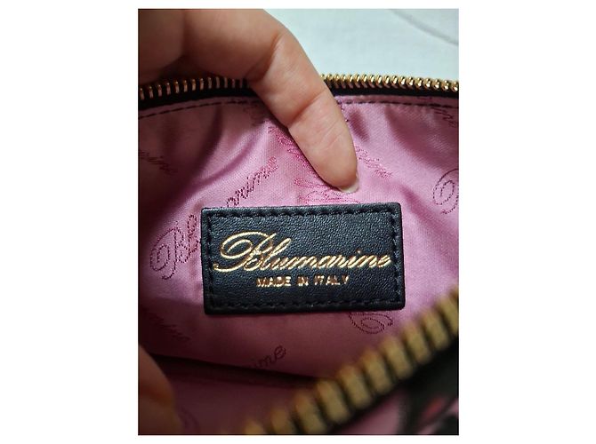 Blumarine Leopard Clutch Schwarz Pink Leopardenprint - Ansicht 2